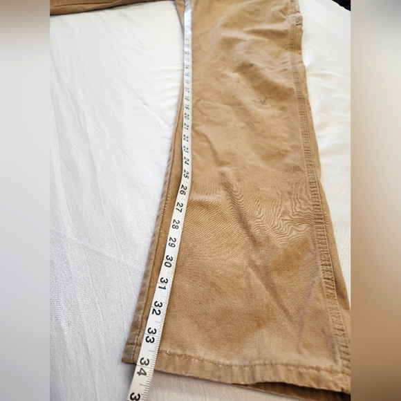 Wrangler Men's Tan Straight Leg Painter Pants, sz 32x34 - Picture 6 of 11